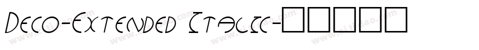 Deco-Extended Italic字体转换